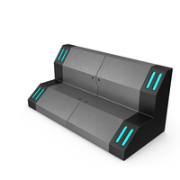 Scifi Interior Wall Element Grey PNG & PSD Images