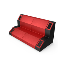 Scifi Interior Wall Element Red PNG & PSD Images