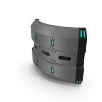 Scifi Interior Wall Element Grey PNG & PSD Images