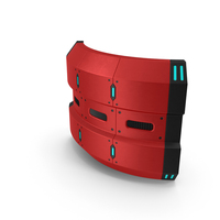 Scifi Interior Wall Element Red PNG & PSD Images