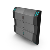 Scifi Interior Wall Element Grey PNG & PSD Images