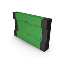 Scifi Interior Wall Element Green PNG & PSD Images