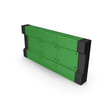 Scifi Interior Wall Element Green PNG & PSD Images