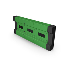 Scifi Interior Wall Element Green PNG & PSD Images
