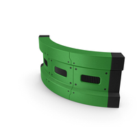 Scifi Interior Wall Element Green PNG & PSD Images