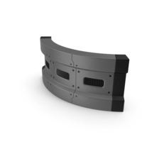 Scifi Interior Wall Element Grey PNG & PSD Images