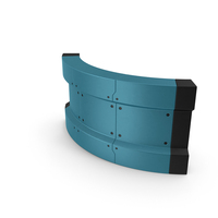 Scifi Interior Wall Element Blue PNG & PSD Images