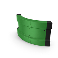 Scifi Interior Wall Element Green PNG & PSD Images