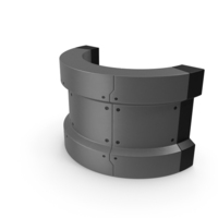 Scifi Interior Wall Element Grey PNG & PSD Images