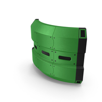 Scifi Interior Wall Element Green PNG & PSD Images