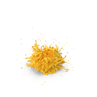 Liquid Paint Splash Yellow PNG & PSD Images