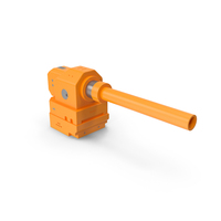 Sci Fi Weapon Orange PNG & PSD Images