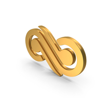 Gold Infinity Symbol PNG & PSD Images