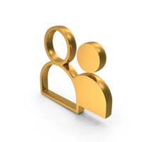 Gold Web User Logo PNG & PSD Images