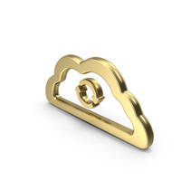 Gold Cloud Refresh Symbol PNG & PSD Images
