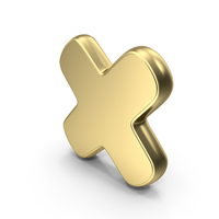 Gold Multiply Symbol PNG & PSD Images
