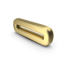 Minus Bar Round Corner Outline Shape Gold PNG & PSD Images