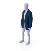 Blue Jacket on Mannequin PNG & PSD Images