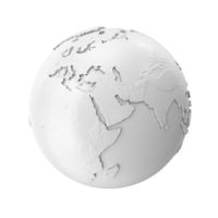 White Earth Globe Symbol PNG & PSD Images
