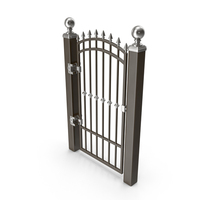 Silver & Black Gate PNG & PSD Images
