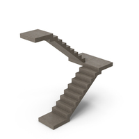 Dark Concrete Stairs PNG & PSD Images