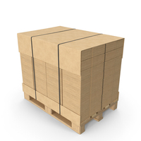 Carton Boxes Laying Flat Secured PNG & PSD Images