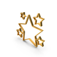 Multi Star Frame Decorative Metallic PNG & PSD Images