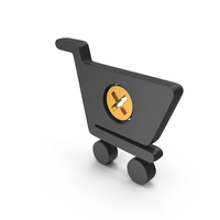 Shoping Cart Basket Remove Wrong Metallic PNG & PSD Images