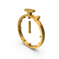 Stopwatch Time Logo Metallic PNG & PSD Images