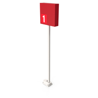 Checkout Aisle Number Label Unlit PNG & PSD Images