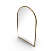 Medium Arched Dark Bronze Antiqued Classic Accent Mirror PNG & PSD Images