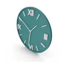 Green Wall Clock PNG & PSD Images