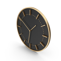 Black Wall Clock PNG & PSD Images