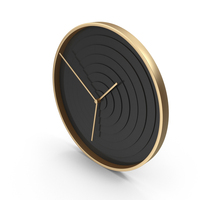 Black Wall Clock PNG & PSD Images
