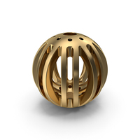 Gold SciFi Sphere PNG & PSD Images