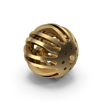 Gold SciFi Sphere PNG & PSD Images