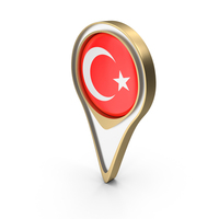 Turkey Location Flag Symbol PNG & PSD Images
