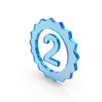 Blue Glass Second Symbol PNG & PSD Images