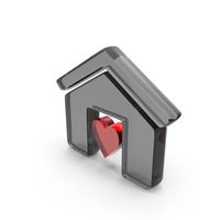 Heart Home Glass PNG & PSD Images