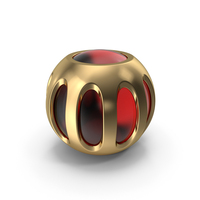 Red & Gold Abstract Object PNG & PSD Images