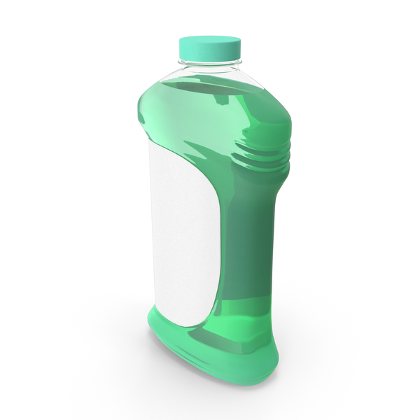 Blank Green All Purpose Cleaner Bottle PNG & PSD Images
