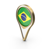 Brazil Location Flag Symbol PNG & PSD Images