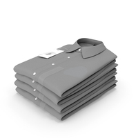 Folded Button Down Shirts 4 Pile Gray PNG & PSD Images