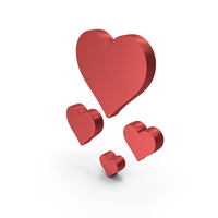 Decorate Heart Design Metallic PNG & PSD Images