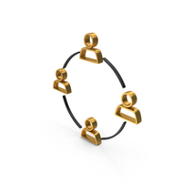 User Group Circle Metallic PNG & PSD Images
