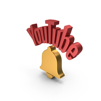 Youtube Notification Metallic PNG & PSD Images