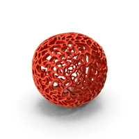 Red Complex Geometric Shaped Object PNG & PSD Images