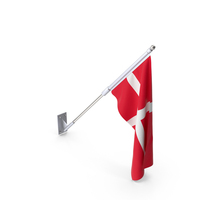 Denmark Wall Flag PNG & PSD Images