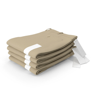 Folded Pants 4 Pile Light Khaki PNG & PSD Images