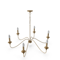 Ableton 6 Light Candle Style Classic Traditional Chandelier PNG & PSD Images